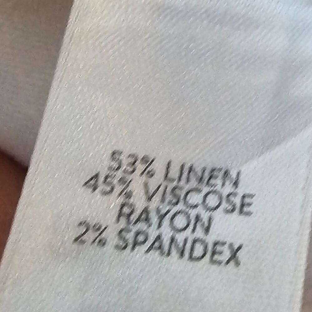 J. Jill Womens Linen Blend Trousers Size XL Resortwear Travel Career Minimalist - Picture 9 of 9